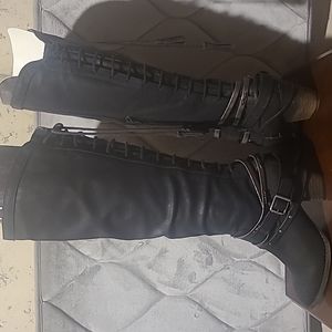 Jellypop Black Heeled Boots